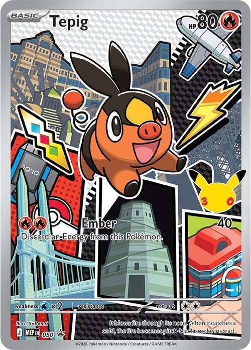 Tepig 050 MEP Black Star Promos