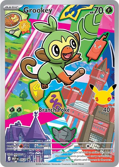 Grookey 052 MEP Black Star Promos
