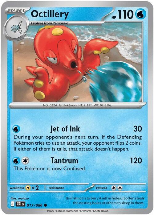 Octillery 017/086 Chaos Rising