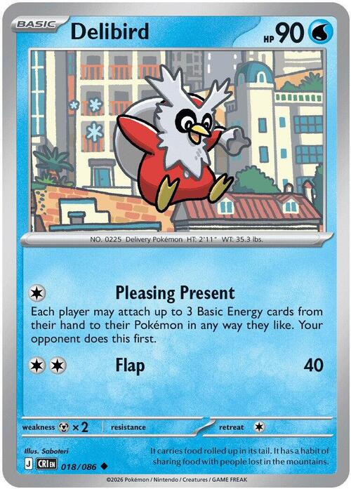 Delibird 018/086 Chaos Rising