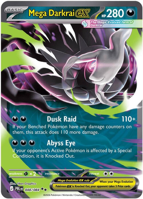 Mega Darkrai ex 048/084 Pitch Black