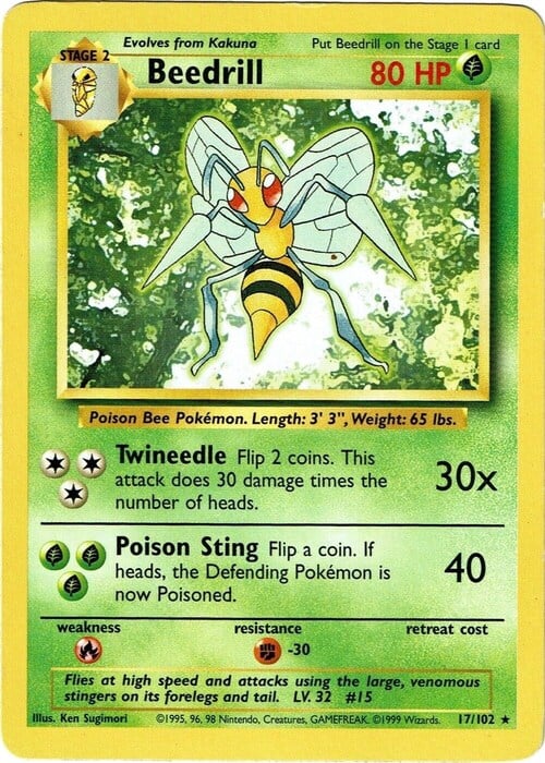 Beedrill 17/102 Base Set