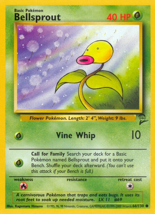 Bellsprout 66/130 Base Set 2