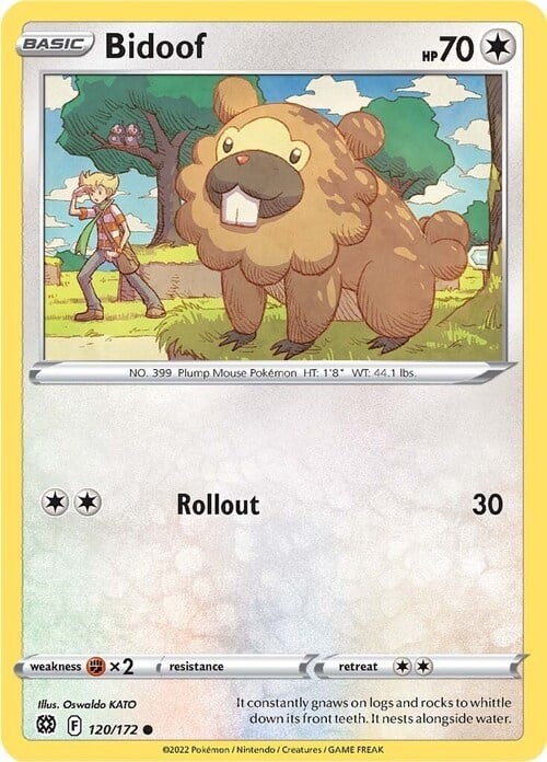 Bidoof 120/172 Brilliant Stars