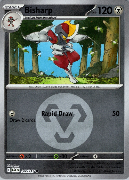 Bisharp 147/217 Ascended Heroes - Energy Reverse Holo