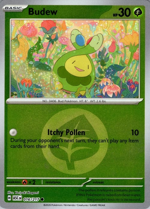 Budew 016/217 Ascended Heroes - Energy Reverse Holo