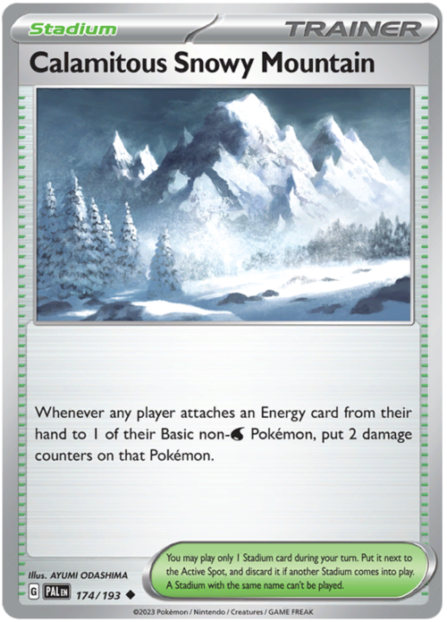Calamitous Snowy Mountain 174/193 Paldea Evolved