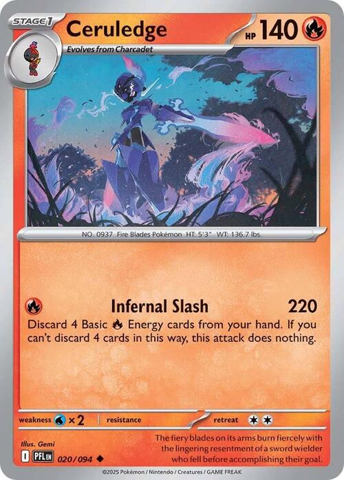 Ceruledge 020/094 Phantasmal Flames