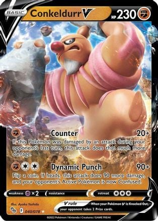 Conkeldurr V 040/078 Pokémon TCG: Pokémon GO