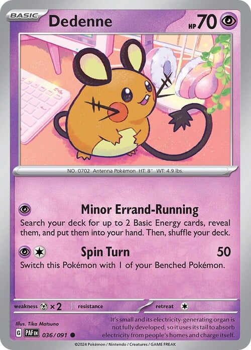 Dedenne 036/091 Paldean Fates