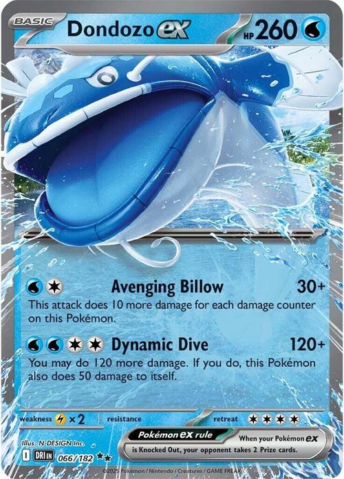 Dondozo ex 066/182 Destined Rivals