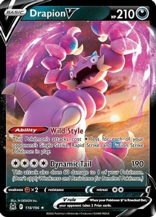 Drapion V 118/196 Lost Origin