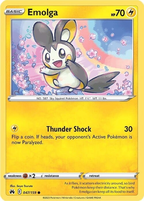 Emolga 047/159 Crown Zenith