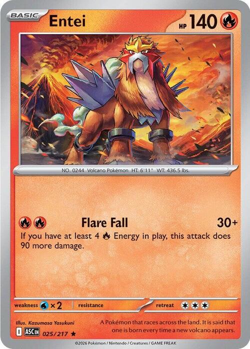 Entei 025/217 Ascended Heroes