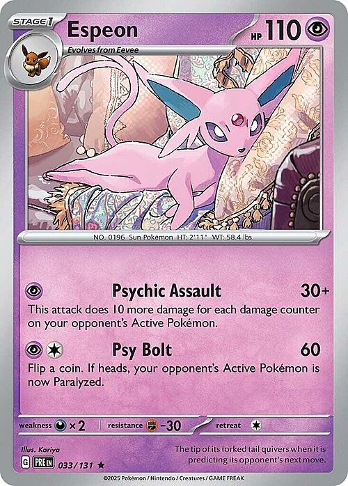 Espeon 033/131 Prismatic Evolutions