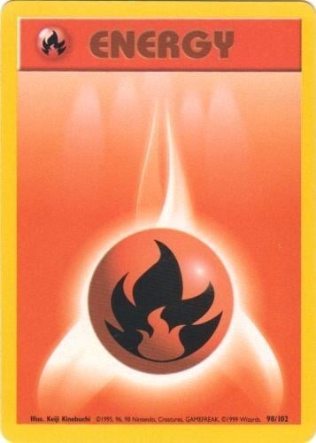 Fire Energy 98/102 Base Set