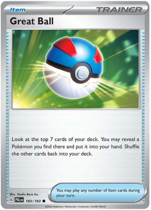 Great Ball 183/193 Paldea Evolved