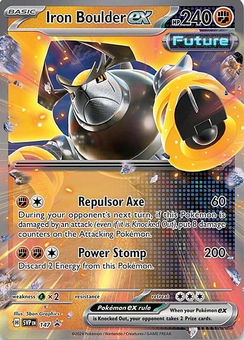 Iron Boulder ex 147 SV Black Star Promos
