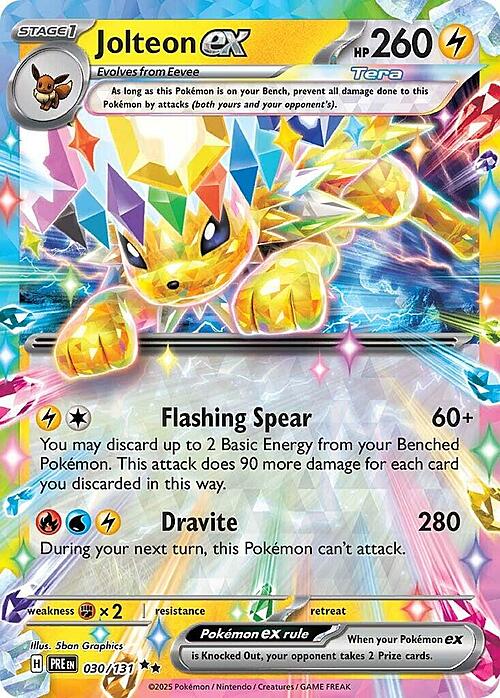 Jolteon ex 030/131 Prismatic Evolutions