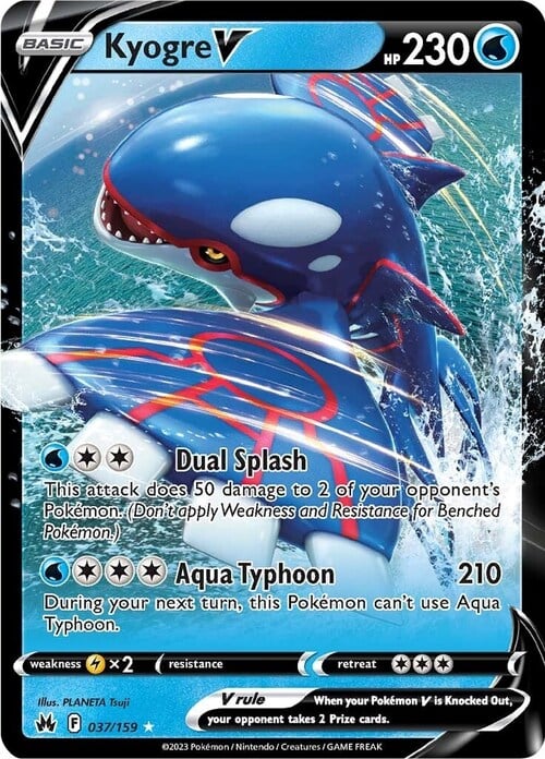 Kyogre V 037/159 Crown Zenith