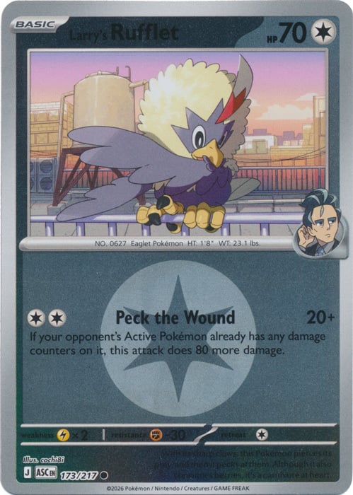 Larry's Rufflet 173/217 Ascended Heroes - Energy Reverse Holo