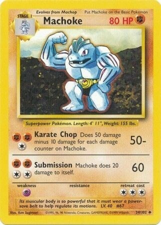 Machoke 34/102 Base Set