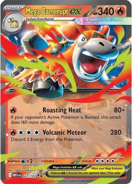 Mega Camerupt ex 022/132 Mega Evolution