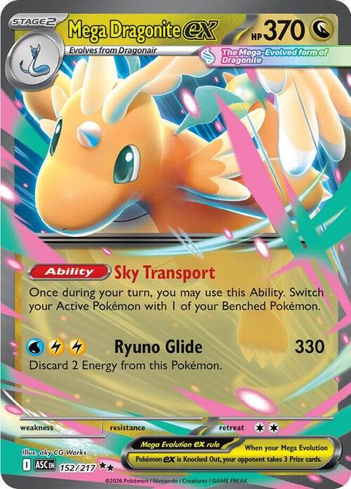 Mega Dragonite ex 152/217 Ascended Heroes
