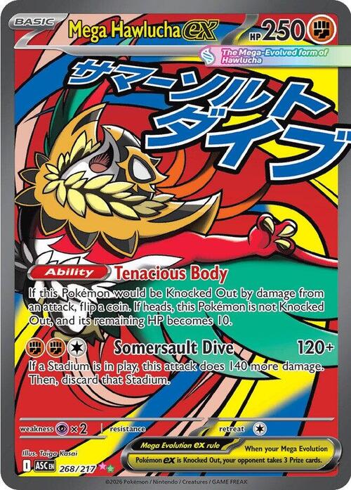 Mega Hawlucha ex 268/217 Ascended Heroes