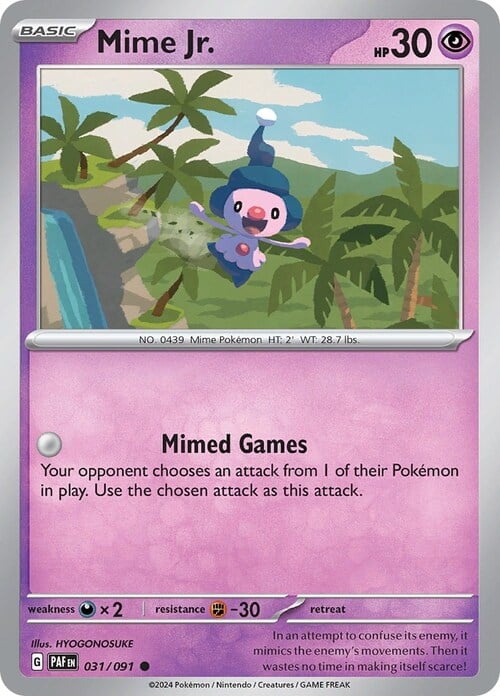 Mime Jr. 031/091 Paldean Fates