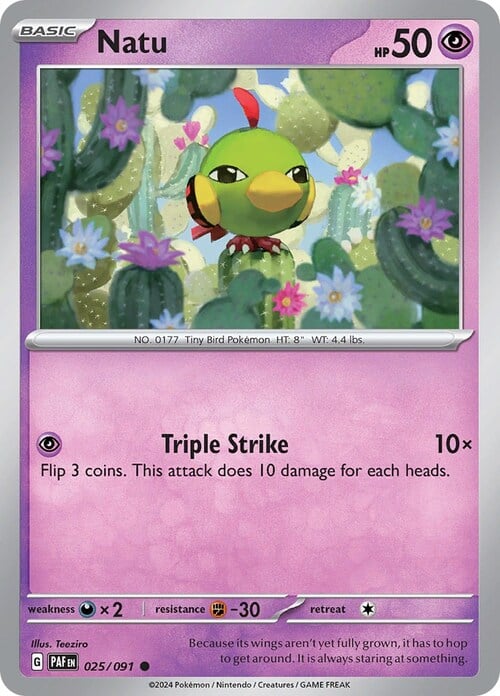 Natu 025/091 Paldean Fates
