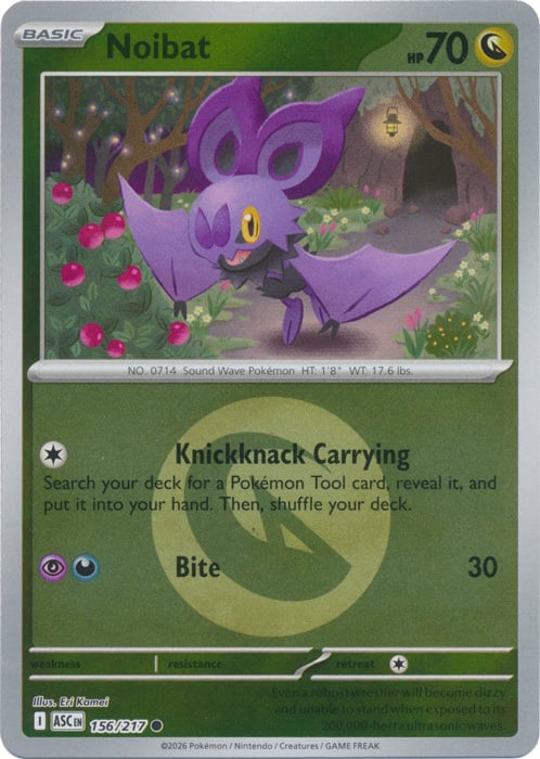 Noibat 156/217 Ascended Heroes - Energy Reverse Holo