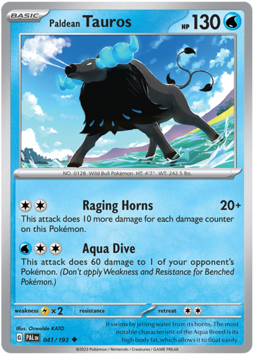 Paldean Tauros 041/193 Paldea Evolved