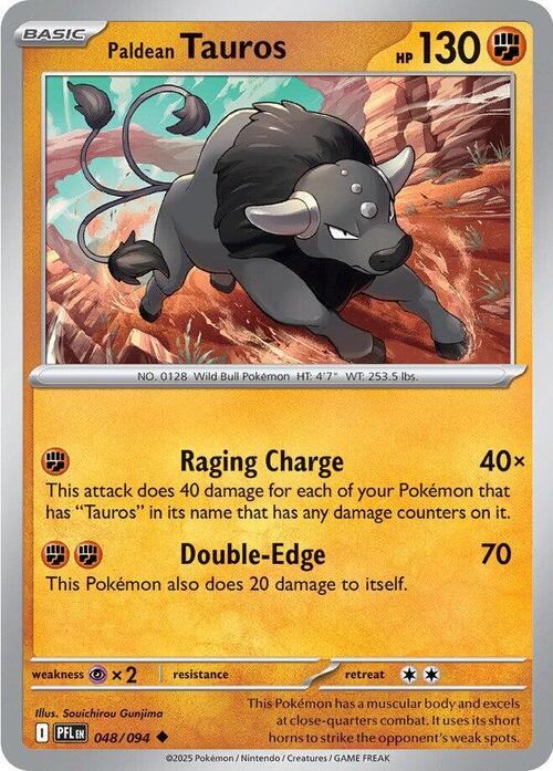 Paldean Tauros 048/094 Phantasmal Flames