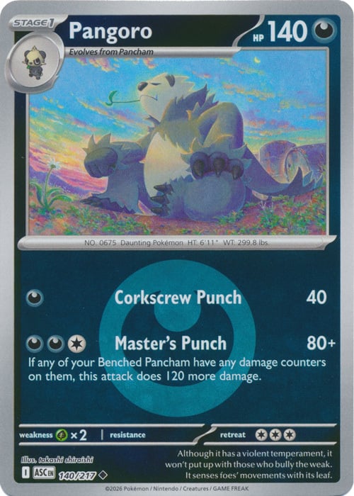Pangoro 140/217 Ascended Heroes - Energy Reverse Holo