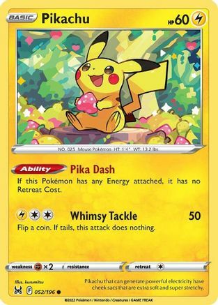 Pikachu 052/196 Lost Origin