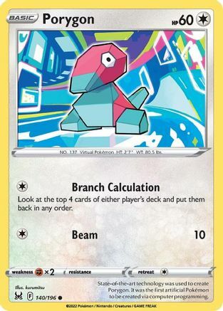 Porygon 140/196 Lost Origin