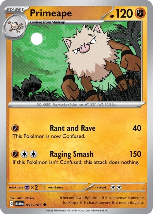 Primeape 057/165 151