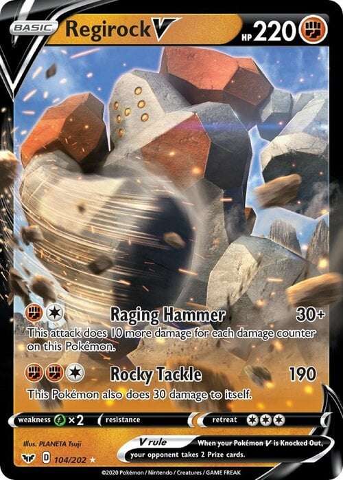 Regirock V 104/202 Sword & Shield