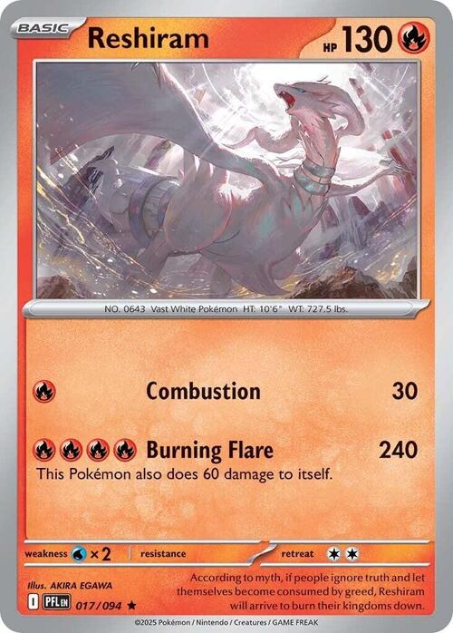 Reshiram 017/094 Phantasmal Flames