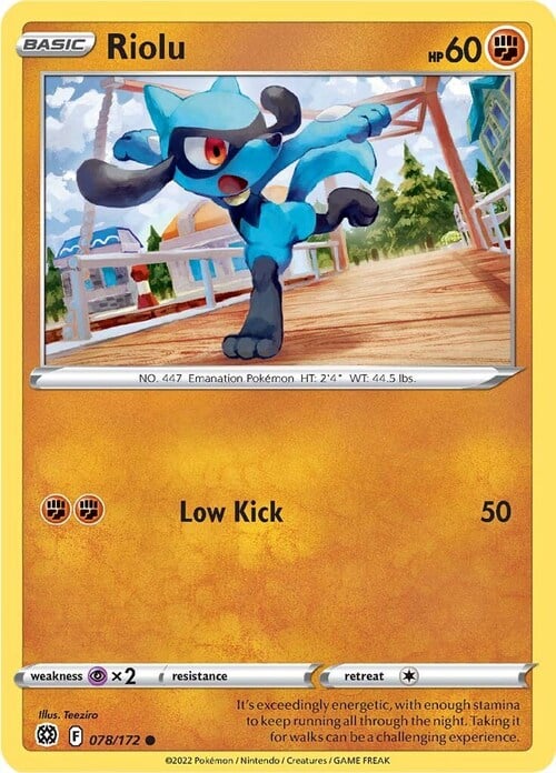 Riolu 078/172 Brilliant Stars