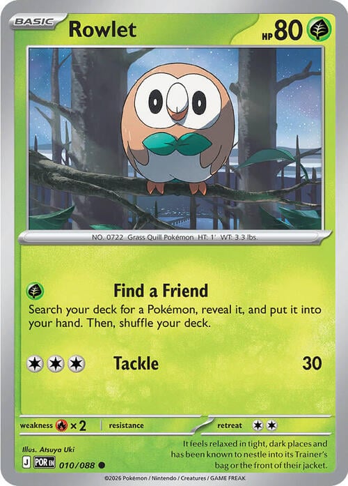 Rowlet 010/088 Perfect Order