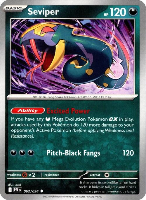 Seviper 062/094 Phantasmal Flames