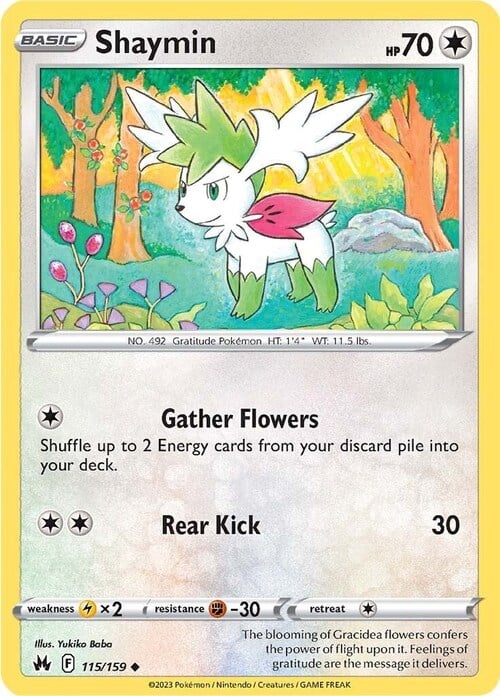 Shaymin 115/159 Crown Zenith