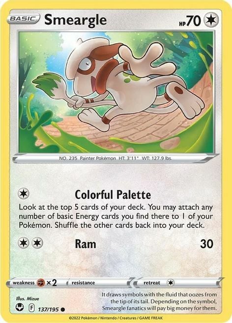 Smeargle 137/195 Silver Tempest