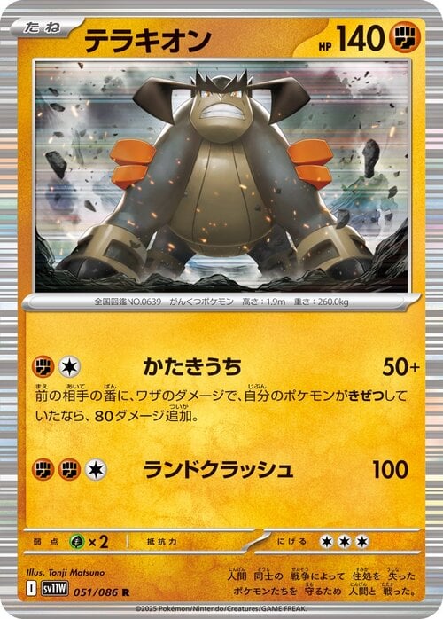 Terrakion 051/086 White Flare | sv11W