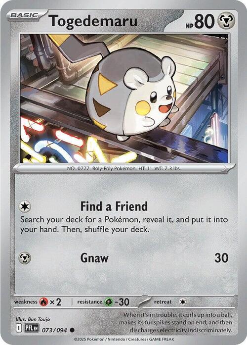 Togedemaru 073/094 Phantasmal Flames