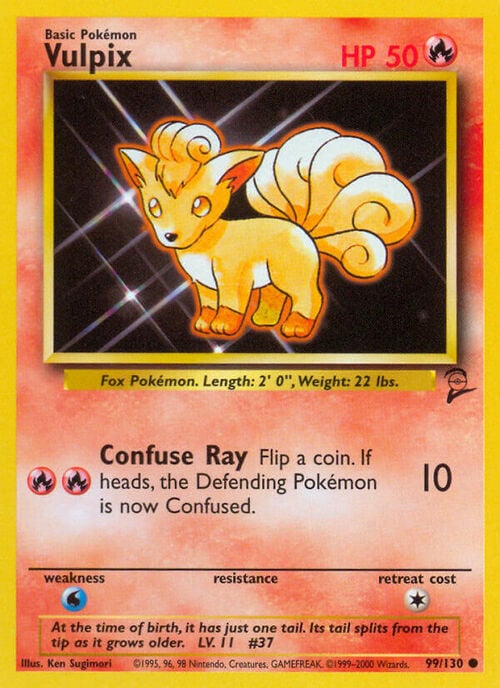 Vulpix 99/130 Base Set 2