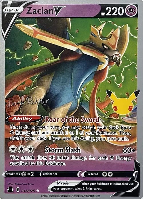 Zacian V 016/025 World Championship Decks 2023