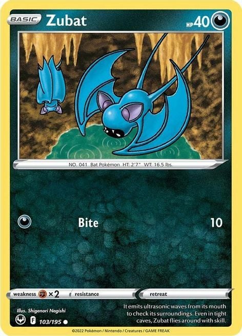 Zubat 103/195 Silver Tempest